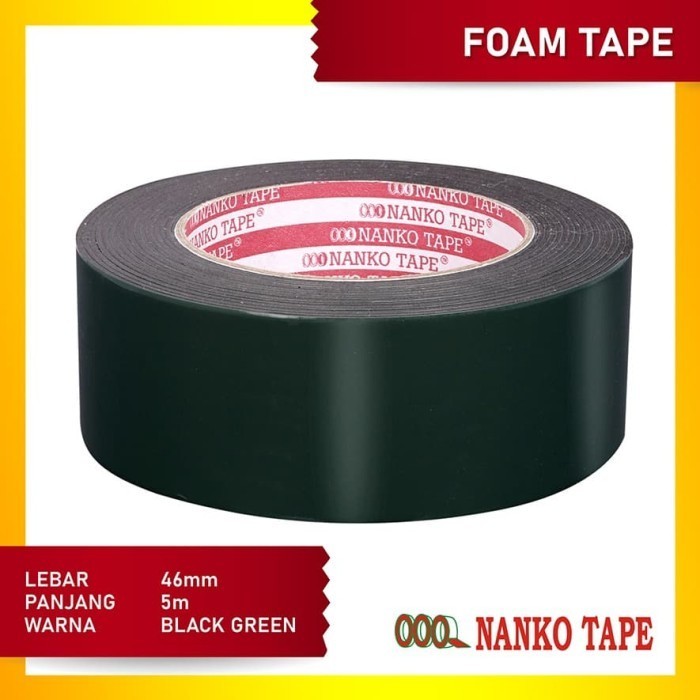 

NANKO DOUBLE SIDE FOAM DOUBLE TAPE 46 MM X 6 YARD - 6 PCS