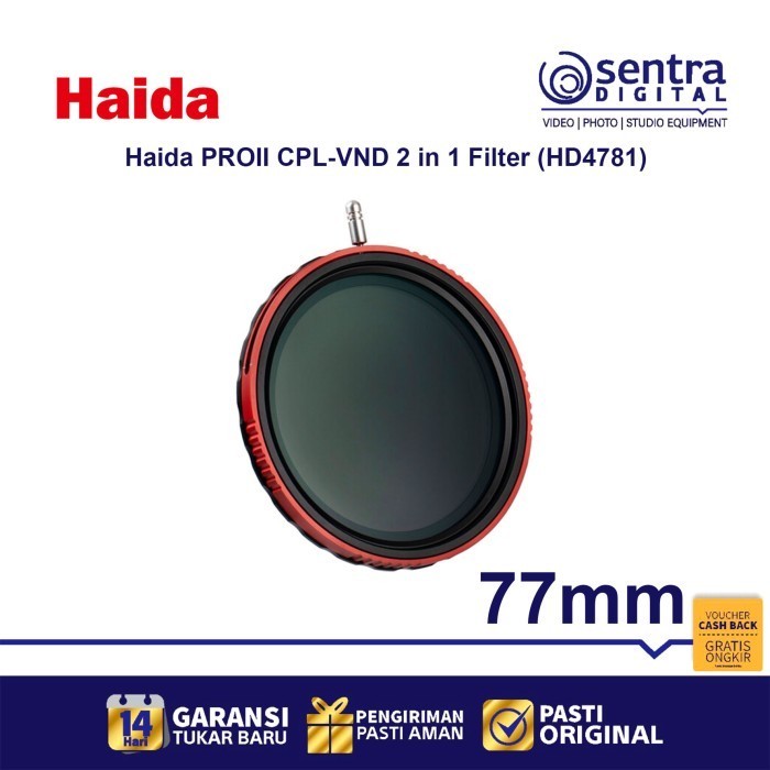Haida Proii Cpl-Vnd 2 In 1 Filter 77Mm (Hd4781) Variable Nd And C Pol