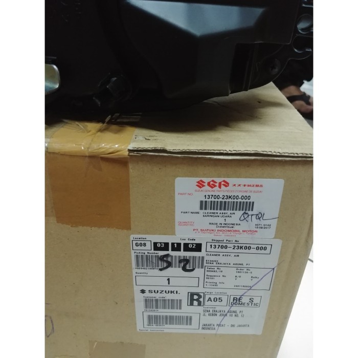 Box Filter Gsx 150 R Gsx 150 S Original Suzuki Komplit