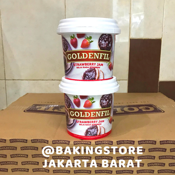 

Goldenfil Strawberry Jam 1kg Selai Strawberry Goldenfil