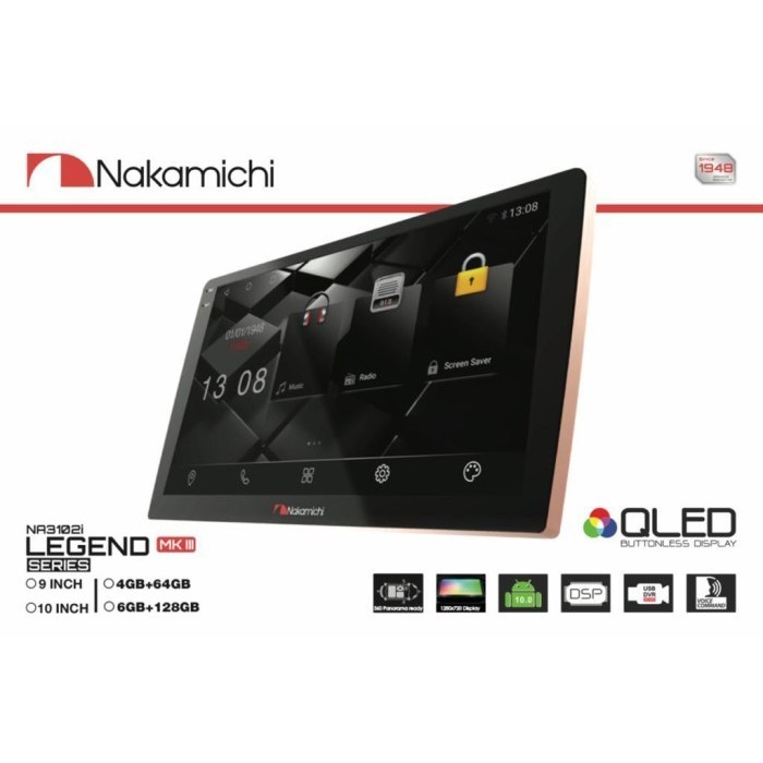 Nakamichi Android New Legend Series Mk-Iii Ram 4 - 6 9" Inch 10 Inch