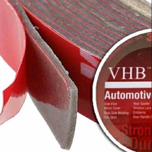 

DISKON double tape lem perekat 3m vhb merah