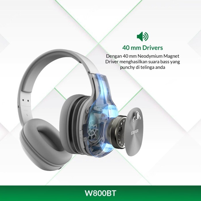 Headset Edifier W800Bt Wired And Wireless