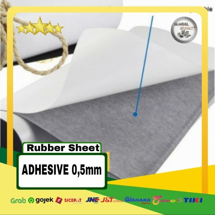 

JUAL Rubber Sheet Adhesive Lem 3M 100x60x0,5mm