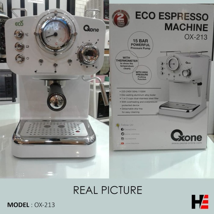 Home Eco Espresso Machine Oxone Ox-213 Alat Pembuat Kopi Espresso