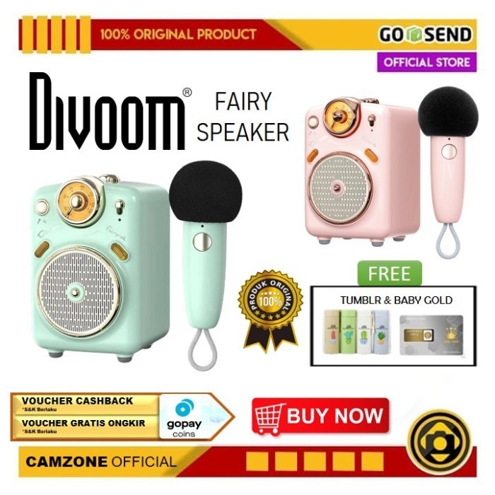 Divoom Fairy-Ok - Portable Bluetooth Speaker With Microphone Karaoke