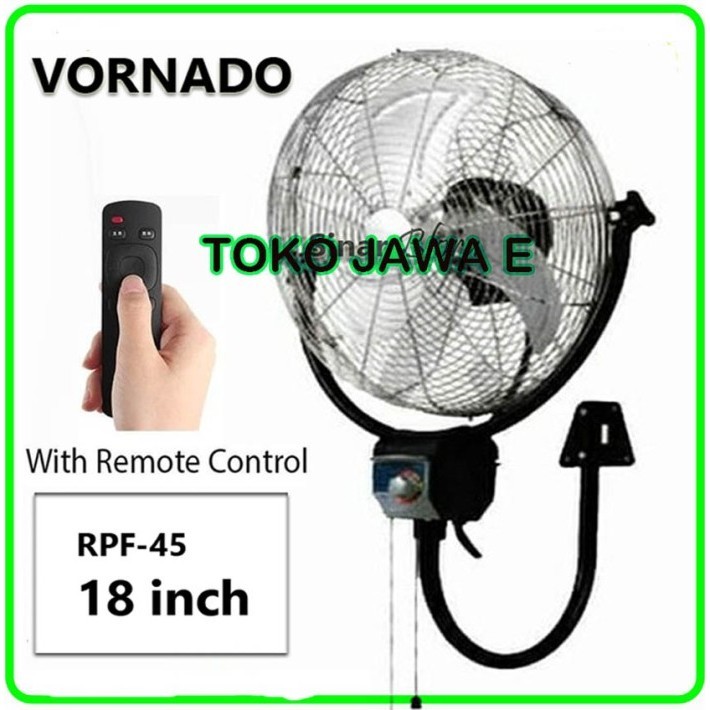 Kipas Angin Dinding Tornado Vornado 16 - 18 Inch + Remote Control