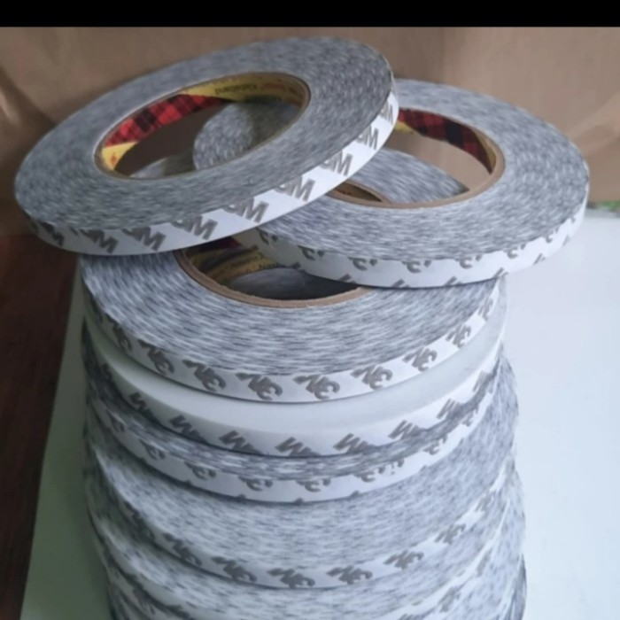 

JUAL Double tape 3M 9075i size 1cm x 50 meter-dobel tape tissuu