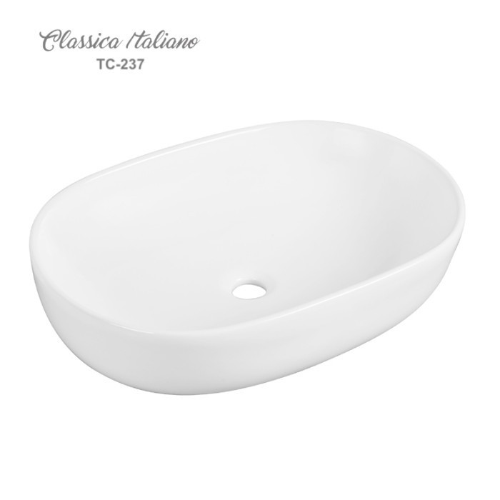 Paket Mewah Wastafel Keramik Set Elips (Oval) Classica Italiano