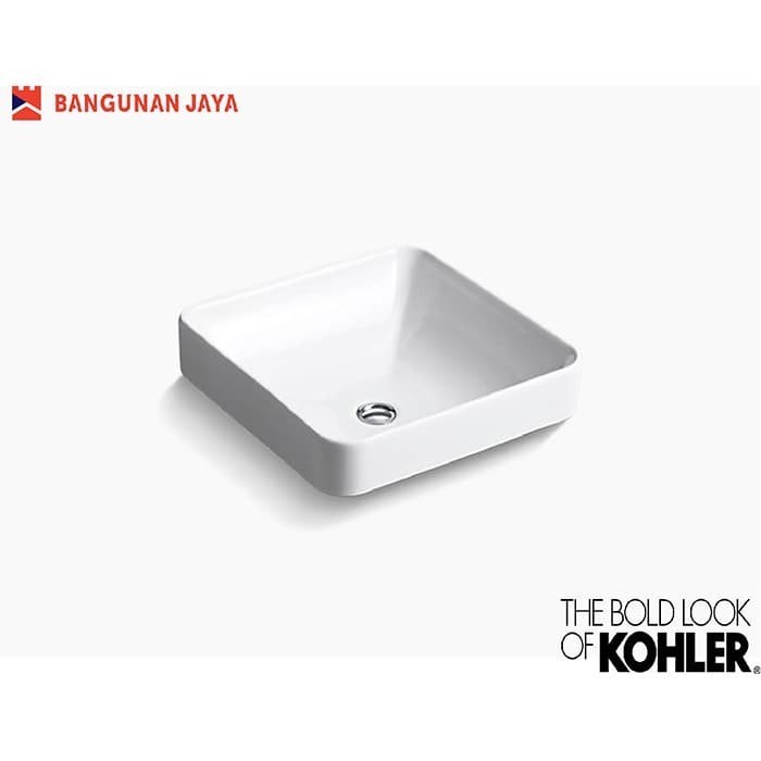 Kohler Wastafel Forefront Square Vessel Lavatory K-2661X-0