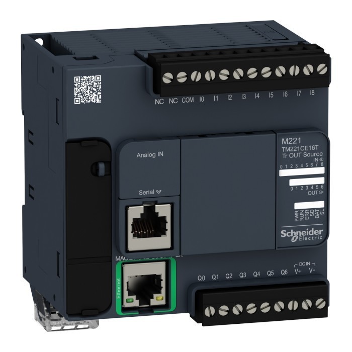Schneider Plc Modicon M221 16 I/O Transistor Ethernet - Tm221Ce16T