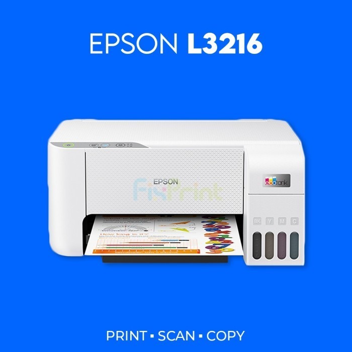 Epson Printer Ecotank L3216 White Pengganti L3210 Black