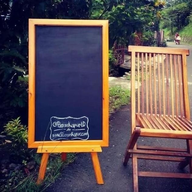 

Promo- Papan Tulis Kapur Blackboard Menu Cafe + Stand 1 Side 50 X 80 DS99