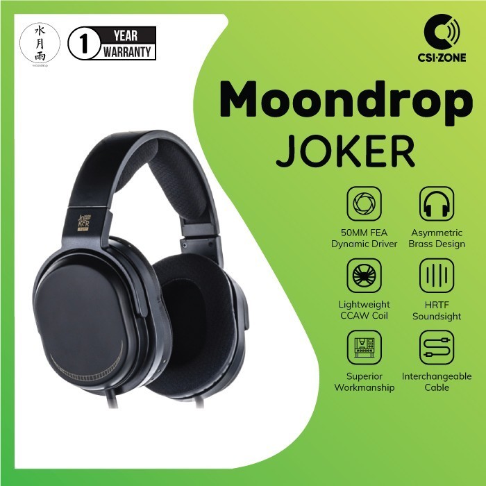 Moondrop Joker 50Mm Dynamic Driver Professional Closed Back Headphone