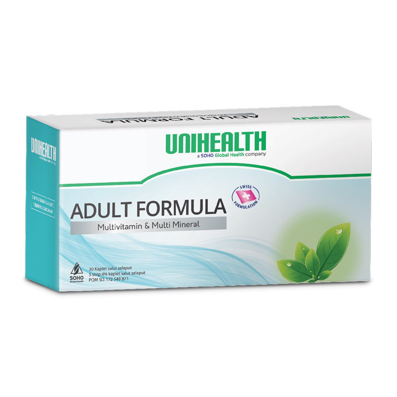 Adult Formula Multi Vitamin Lengkap Unihealth Soho 30 kapsul