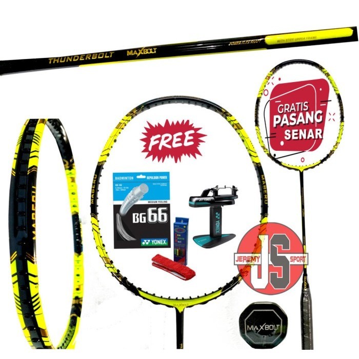 Raket Badminton / Bulutangkis Maxbolt Thunderbolt 35 LBS Original