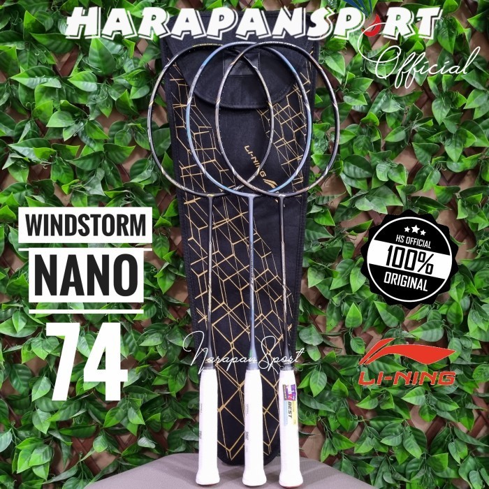 RAKET BADMINTON LINING WINDSTORM NANO 74 ORIGINAL