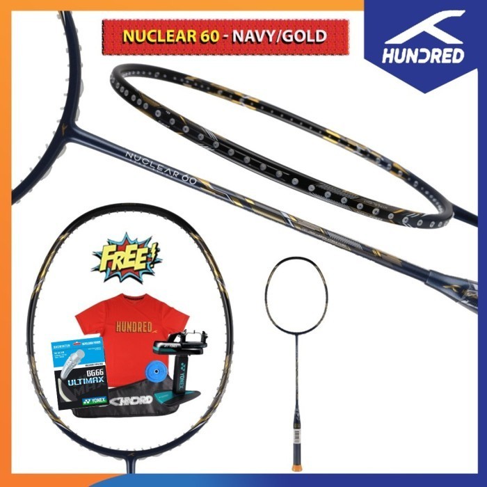 HUNDRED Raket Nuclear 60 Raket Badminton Original