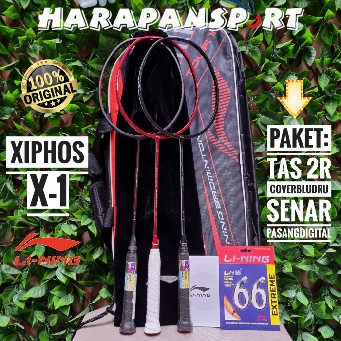 RAKET BADMINTON LINING XiPHOS X1 X-1 ORIGINAL 100%