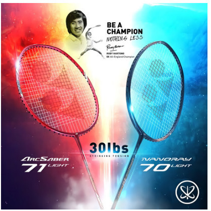 RAKET BADMINTON YONEX Arcsaber 69 Light Rudy Hartono (PAKET LENGKAP)