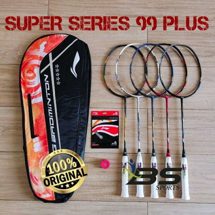 RAKET BADMINTON LINING SUPER SERIES SS99 PLUS SS 99 PLUS ORIGINAL