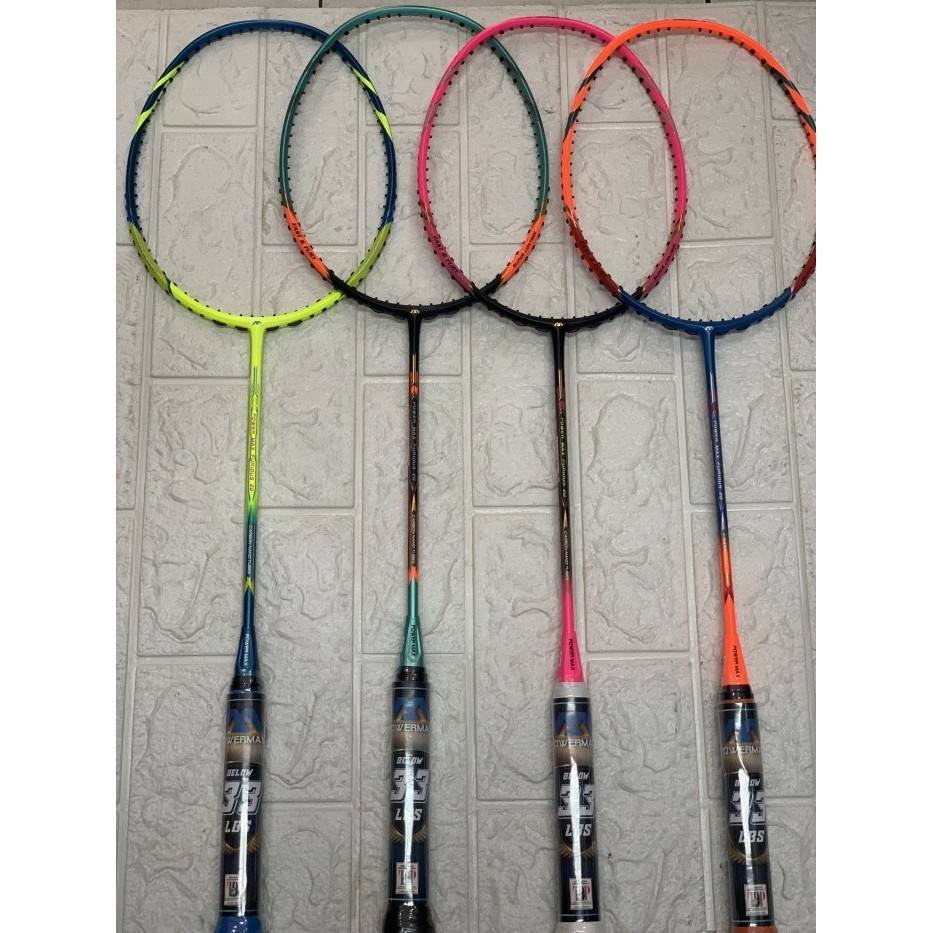 Raket Badminton POWER MAX POWERMAX FURIOUS 20 GRIP 5U KUAT 33 LBS