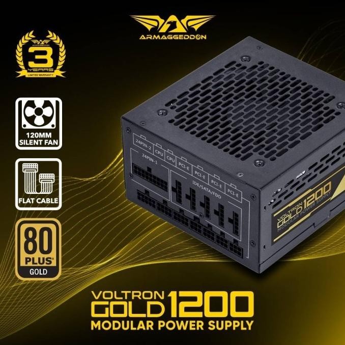 Armaggeddon Voltron Gold 1200 Modular PSU 80+ Gold - Power Supply 1200W