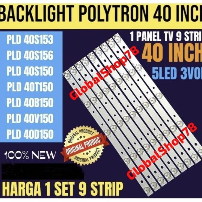 BACKLIGHT TV LED POLYTRON PLD 40S150 40S153 40S156 40T150 40D150 40B15 1603T