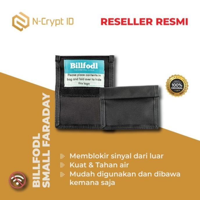 Faraday Bag Kecil ( Untuk Penyimpanan Hardware Wallet Dan Key Fobs )