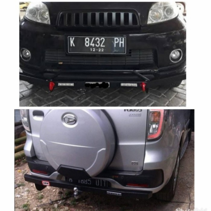 PAKET TANDUK DEPAN DAN TOWING BELAKANG MOBIL RUSH LAMA