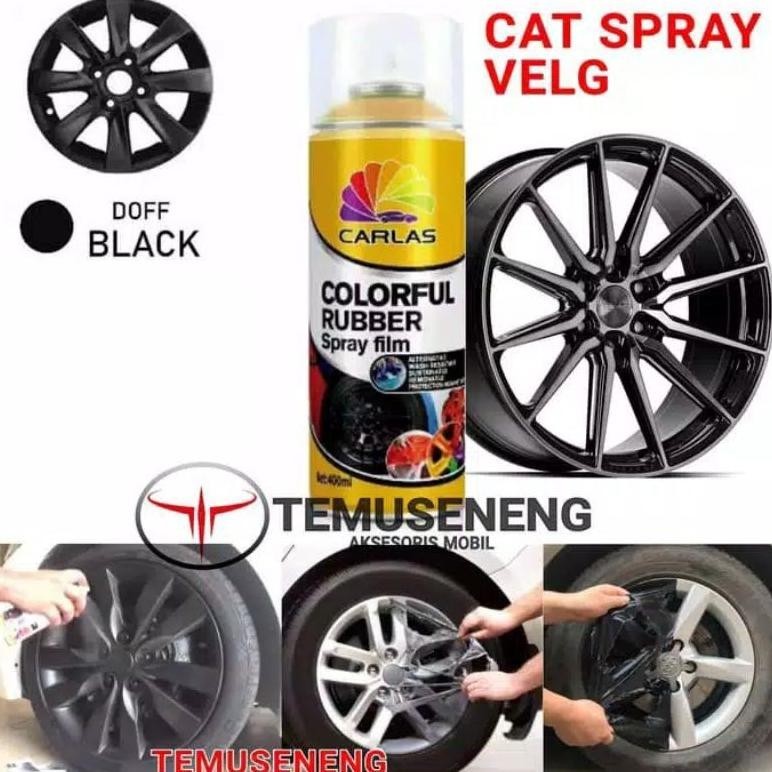Barang Murah.Co [Khusus Pulau Jawa] Carlas Rubber Paint Spray Karet Cat Velg Mobil Motor Sepeda Body