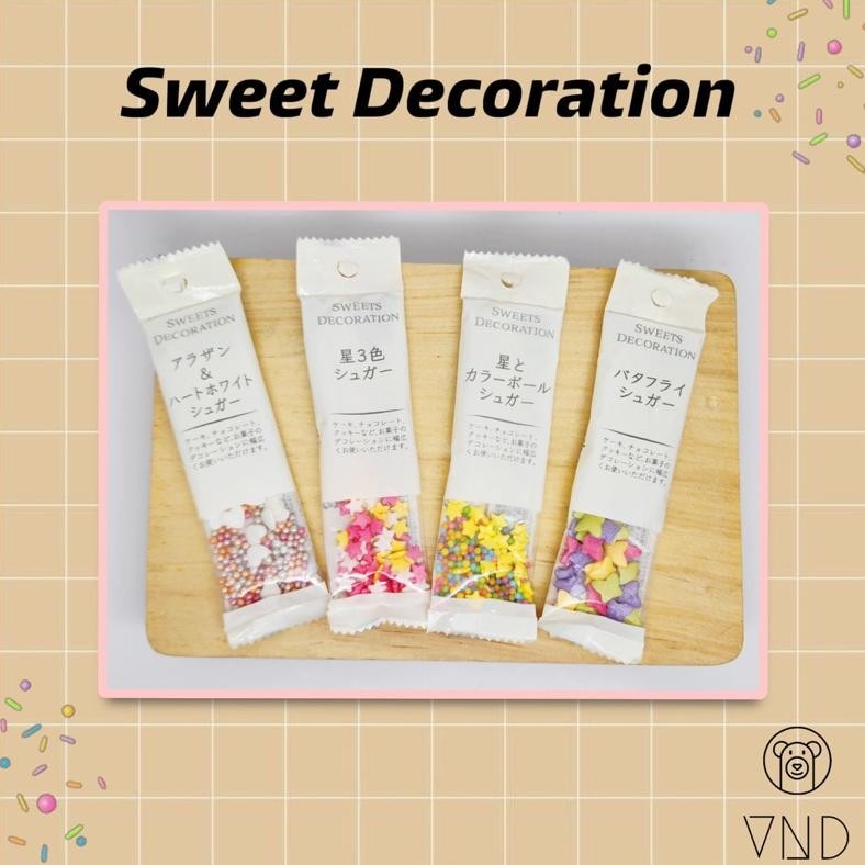 

New Sweet Decoration Ori Japan/ Sprinkle/ Hiasan Cupcake Terlaris