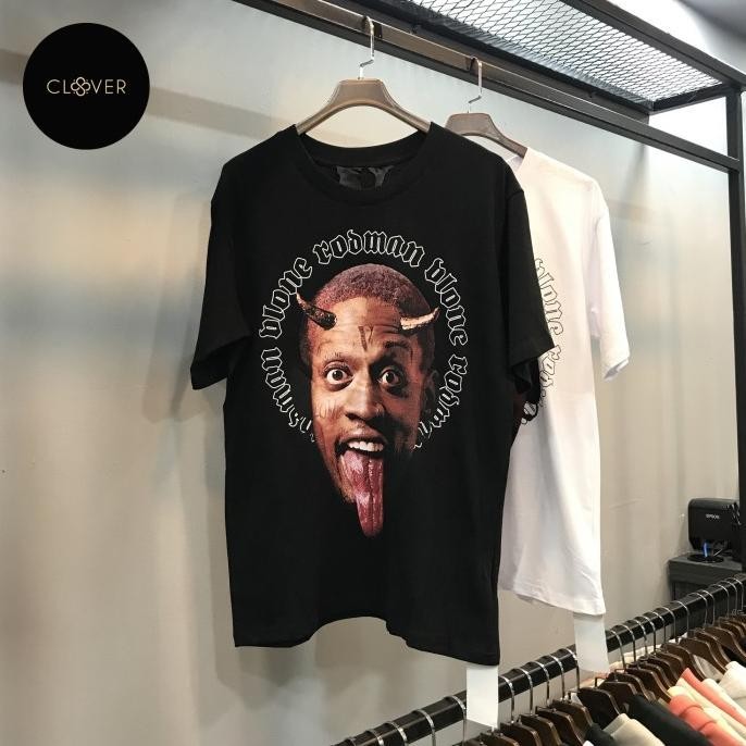 Kaos Pria Vlone Rodman Printed Logo Pm V-T20 Aradealeticia