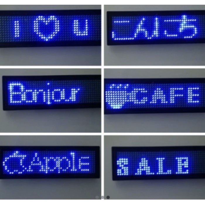 

BARANG TERLARIS LED Running Text Display Nme Tag - Bisa Request Custom Tulisan