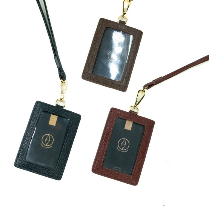 

BARANG TERLARIS Sendy Leather VALENCIA Lanyard Name Tag Id Card Kulit Sapi Asli