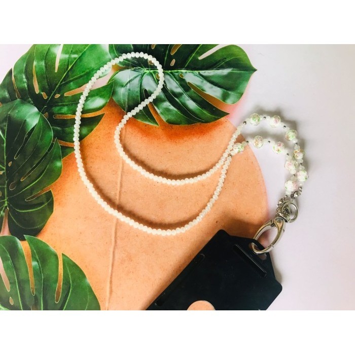 

BARANG TERLARIS Name Tag ID Card Lanyard Tali Kalung Strap Kristal Morano