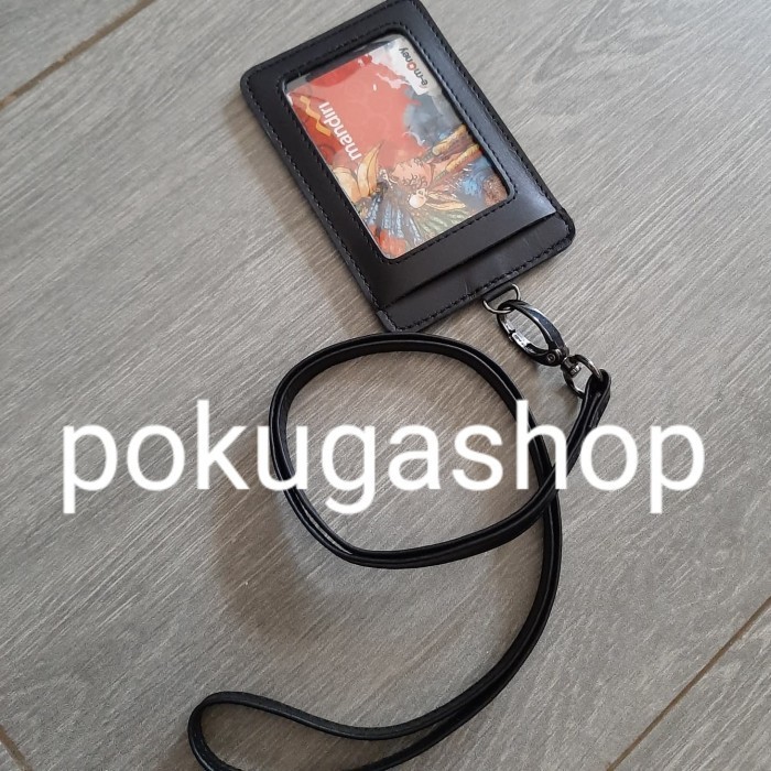 

BARANG TERLARIS nametag kulit asli /lanyard id card/id card kulit / name tag kulit