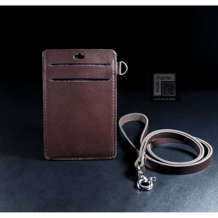 

BARANG TERLARIS Id Card Name Tag holder Kulit Asli