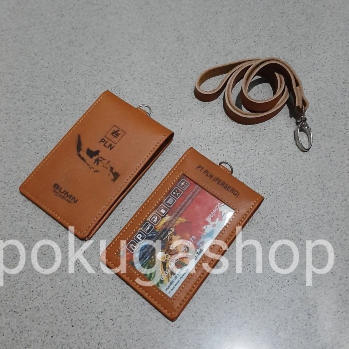 

BARANG TERLARIS id card holder /name tag kulit pln limited /PLN/NAMETAG GARUT KULIT