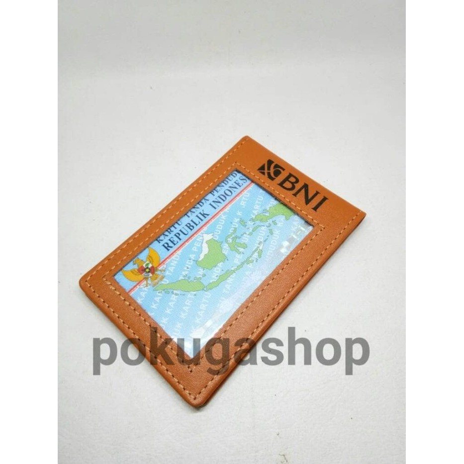 

BARANG TERLARIS pre order name tag kulit logo bni atau logo lain /by request /id card