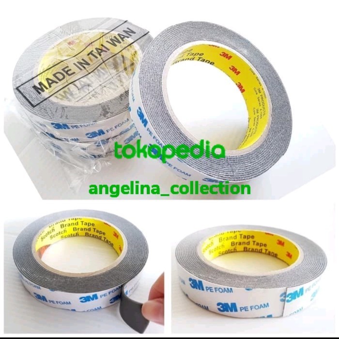 

Solasi double tape foam 3M / Isolasi dobel tape gabus spoon busa