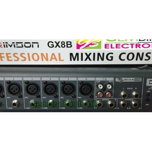 mixer audio crimson gx8b mixer 8 channel |termurah