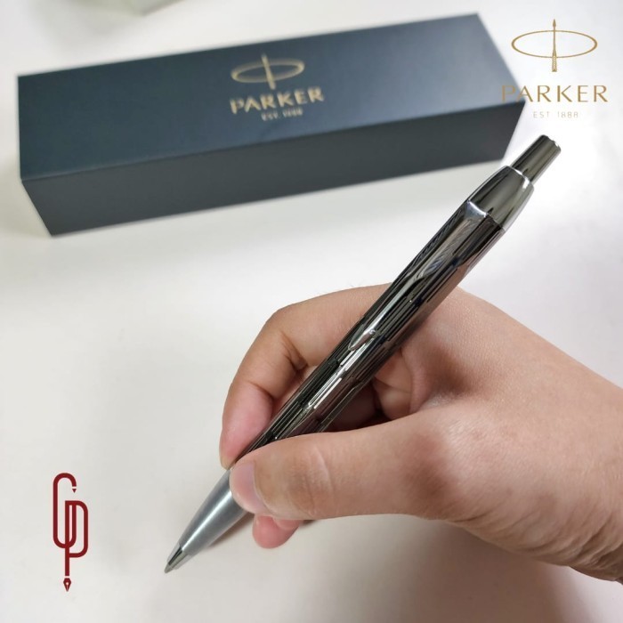 

Pulpen Parker IM Prem Twin Metal Chiselled CT BP Original