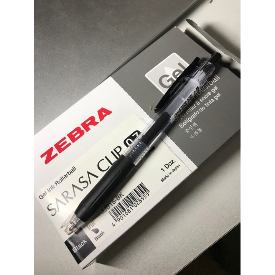 

Pulpen pen sarasa zebra clip gell 0.5 0.7 1.0 ( hitam & biru) - Biru,