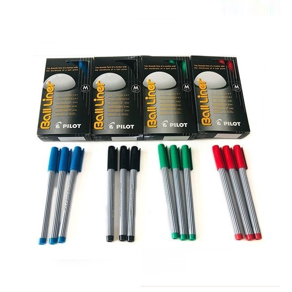 

Pulpen Pilot Balliner / Ballpoint 0.8mm ( Biru / Hitam / Merah/Hijau )