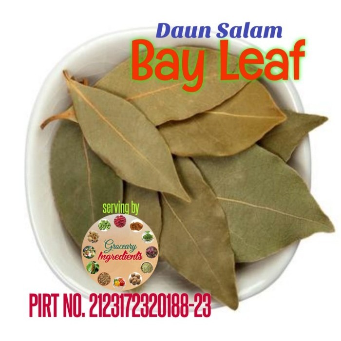 

Dried Bay Leaf 500gram / Daun Bay Turki 500gram