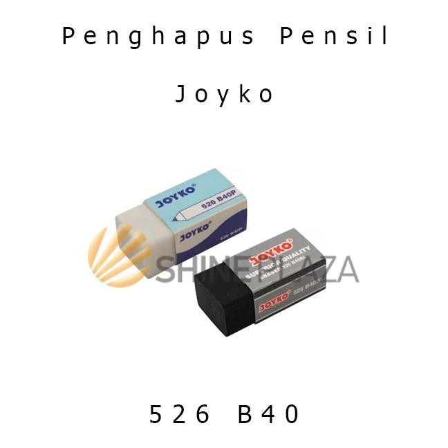 

Penghapus Pensil Putih Hitam Kecil Joyko 526 B40 - Pencil Eraser Joyko Q146