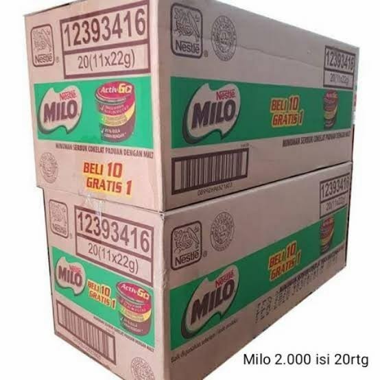 

Milo Activ Go 22Gr X 11 Sachet 1 Dus Isi 20 Renceng