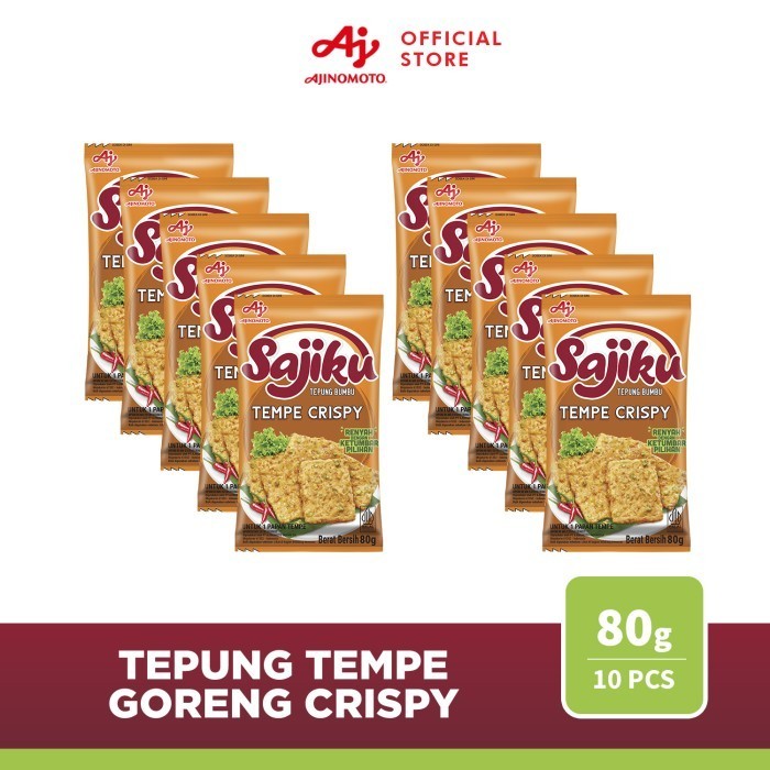 

SALE SAJIKU Tepung Bumbu Tempe Crispy Sachet 80g (10 pcs)