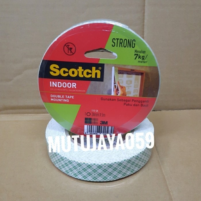 

MURAH double tape 3m indoor permanent mounting tape uk 24mm x 5mtr